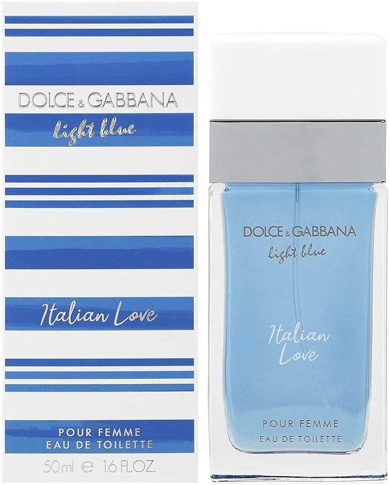 D&amp;G Azul Claro "Italian Love" para Mujer