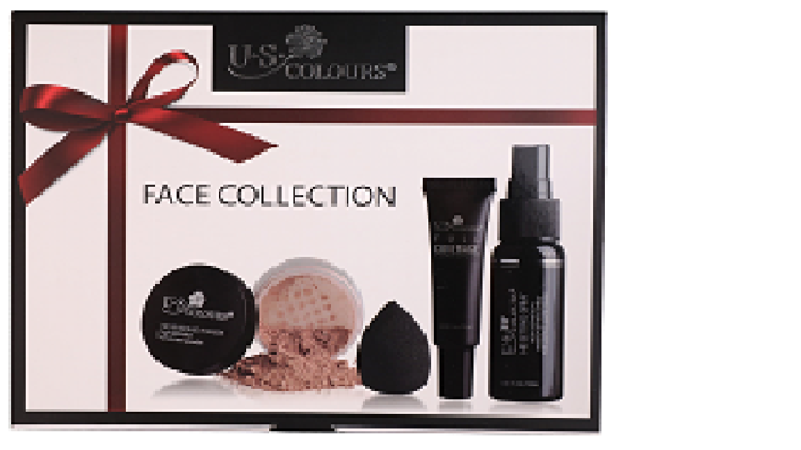 U.S. COLOURS COSMETIC FACE COLLECTION 4PC